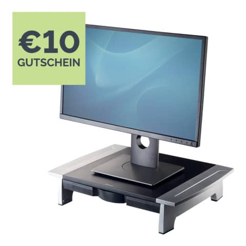 Supporto FELLOWES Office Suites standard per monitor nero/argento 10x50x36,4 cm 8031101